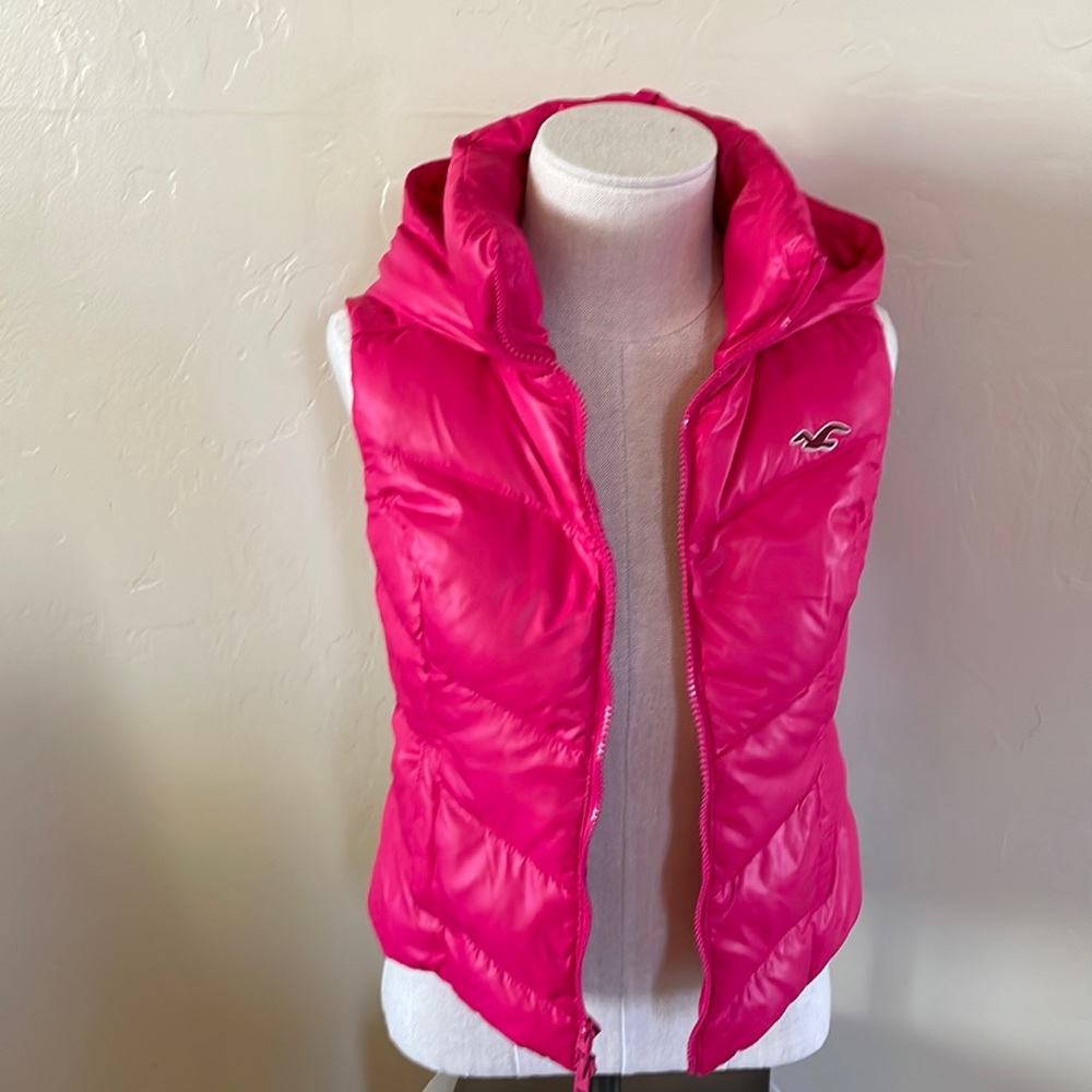 Down Vest with Attached Hood